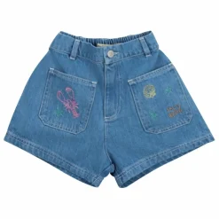 Clearance the new society Short Coquillage Kostas | Bleu jean