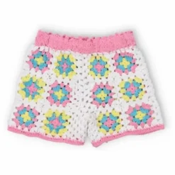 the new society Bloomers, Shorts|Short Crochet Fleurs Nikaia Baby |