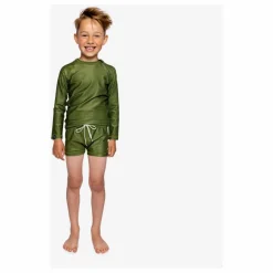 Beach & Bandits Short de Bain Anti-UV Côtelé | Vert foncé Discount