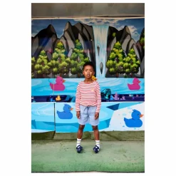 Online Arsène et Les Pipelettes Short Fiorenzo Lin | Bleu