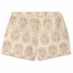 Discount Coco au Lait Short Fleurs Coton Bio | Ecru