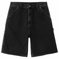 Carhartt WIP Short Rivet Coton Bio | Noir Discount