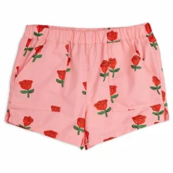 Discount Mini Rodini Short Coton Bio | Rose