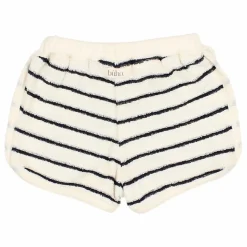 Búho Short Terry Rayures Eponge Bébé Coton Bio | Bleu Sale