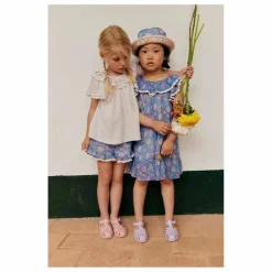 Louise Misha Short Vallaloid Coton Bio | Bleu Sale