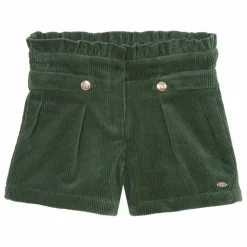 Tartine et Chocolat Short Velours Côtelé | Vert de gris Outlet