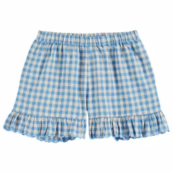 Outlet Emile et Ida Short Vichy Lagon | Bleu