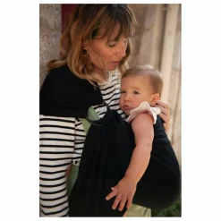 Mama Hangs Sling en coton bio | Noir Sale