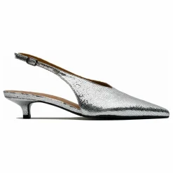 Femme Lachoix Slingback à Talons Métallisées |
