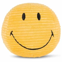 Bon Ton Toys SMILEY - Peluche Smiley en velours côtélé | Jaune