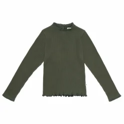 Discount the new society Sous-Pull Betsy Lace Coton Responsable | Vert kaki