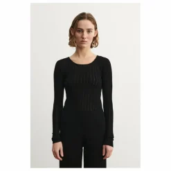 Online FUB Sous-pull Pointelle Laine Mérinos - Collection Femme | Noir
