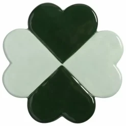 Sale &Klevering Sous-verres Lucky Clover - Set de 4 | Vert