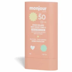 Enfant Monjour Soins Du Visage|Soins Du Corps|Stick solaire SPF50 - 20 g