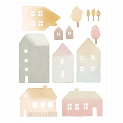 MIMI'lou Stickers Petites Maisons Multicolore Sale