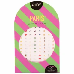 Hot Omy Stickers pour ongles Paris Multicolore