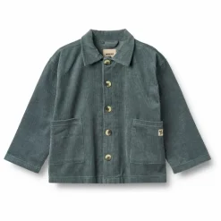 Enfant Wheat T-Shirts, Chemises|Blouses, T-Shirts|Surchemise Sage Velours Côtelé Coton Bio |