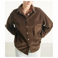 Best American Vintage Sur-Chemise Velours Côtelé Padow | Marron