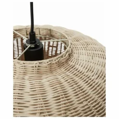 New Hübsch Suspension Elipse en rotin Naturel