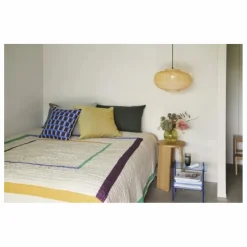 New Hübsch Suspension Elipse en rotin Naturel