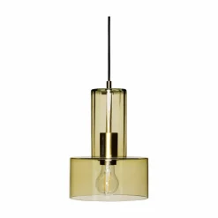 Hübsch Suspension en verre Ripple | Vert Sale