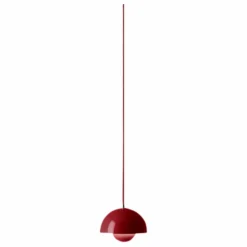 & Tradition Suspension Flowerpot VP10, Verner Panton | Rouge vermillon