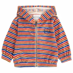 Bobo Choses Sweats|Sweats|Sweat à Capuche Rayé Velours |