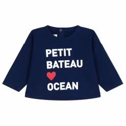 Petit Bateau Sweat Bavarto Coton Bio | Bleu marine Online