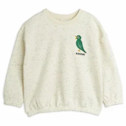 Outlet Mini Rodini Sweat Bird Neps Coton Bio | Ecru chiné