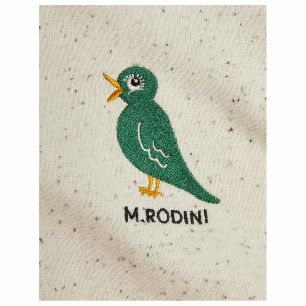 Outlet Mini Rodini Sweat Bird Neps Coton Bio | Ecru chiné