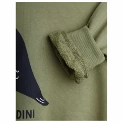 Mini Rodini Sweat Blackbird Coton Bio | Vert de gris