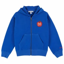 Outlet Emile et Ida Sweat Bonjour Coton Bio | Bleu roi