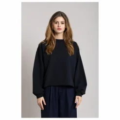 Sale Smallable Woman Sweat Bria Coton Bio | Noir