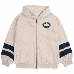 Sale Bobo Choses Sweat Capuche Tic Tac Toe Coton Bio | Beige chiné