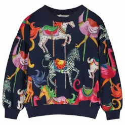 Maison Mangostan Sweat Carnival AO Coton Bio | Bleu marine Outlet