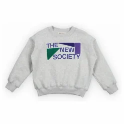 the new society Sweat Cesar Coton Bio | Gris chiné Online