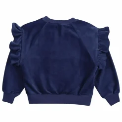 Outlet the new society Sweat Clau Velours Coton Bio | Bleu marine