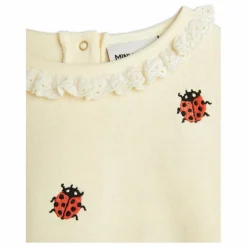 Mini Rodini Sweat Coccinelles Coton Bio | Jaune
