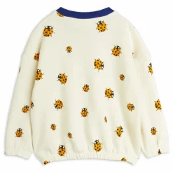 Mini Rodini Sweat Coccinelles Jaunes Coton Bio | Ecru New