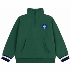 Enfant Petit Bateau Sweat Col Cheminée Logo |