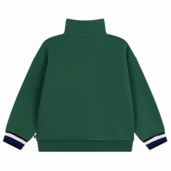 Enfant Petit Bateau Sweat Col Cheminée Logo |
