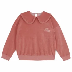 Enfant Mipounet Sweat Col Claudine Aurora Velours |