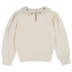 Online Emile et Ida Sweat Col Claudine Coton Bio | Crème