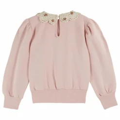 Emile et Ida Sweat Col Claudine Coton Bio | Rose