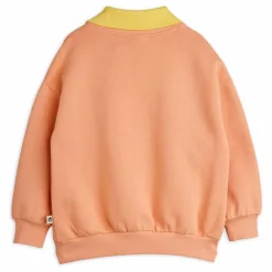 Clearance Mini Rodini Sweat Col Cœur Coton Bio | Rose pâle