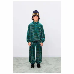 Enfant Tinycottons Sweat Col Montant Rayé Velours |