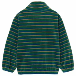 Enfant Tinycottons Sweat Col Montant Rayé Velours |