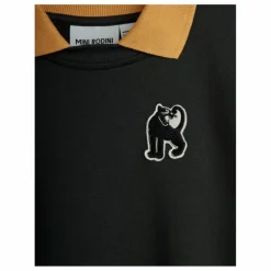 Mini Rodini Sweat Col Panther Coton Bio | Noir Online