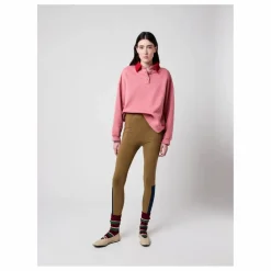 Bobo Choses Sweat Col Polo Oversize Colour Block Coton Bio - Collection Femme | Rose Sale