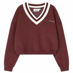 Cos I Said So Sweat Col V Coton Bio | Bordeaux